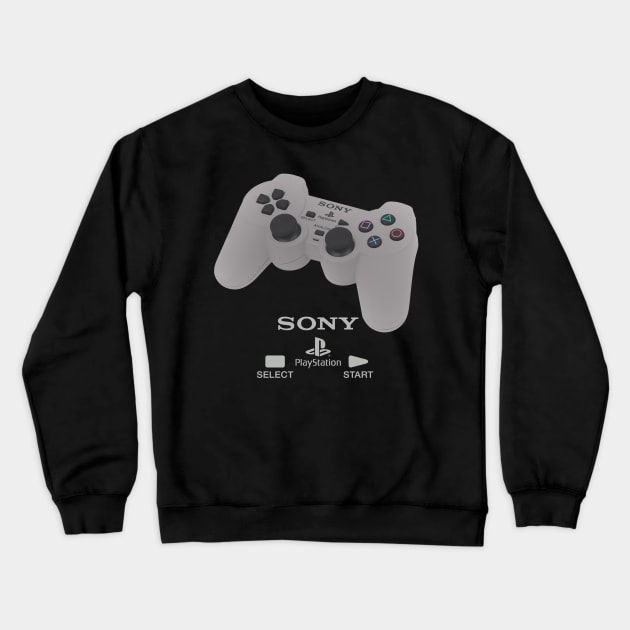 PlayStation Controller Semi-Simplistic Dark Crewneck Sweatshirt by chrisjaymountain96